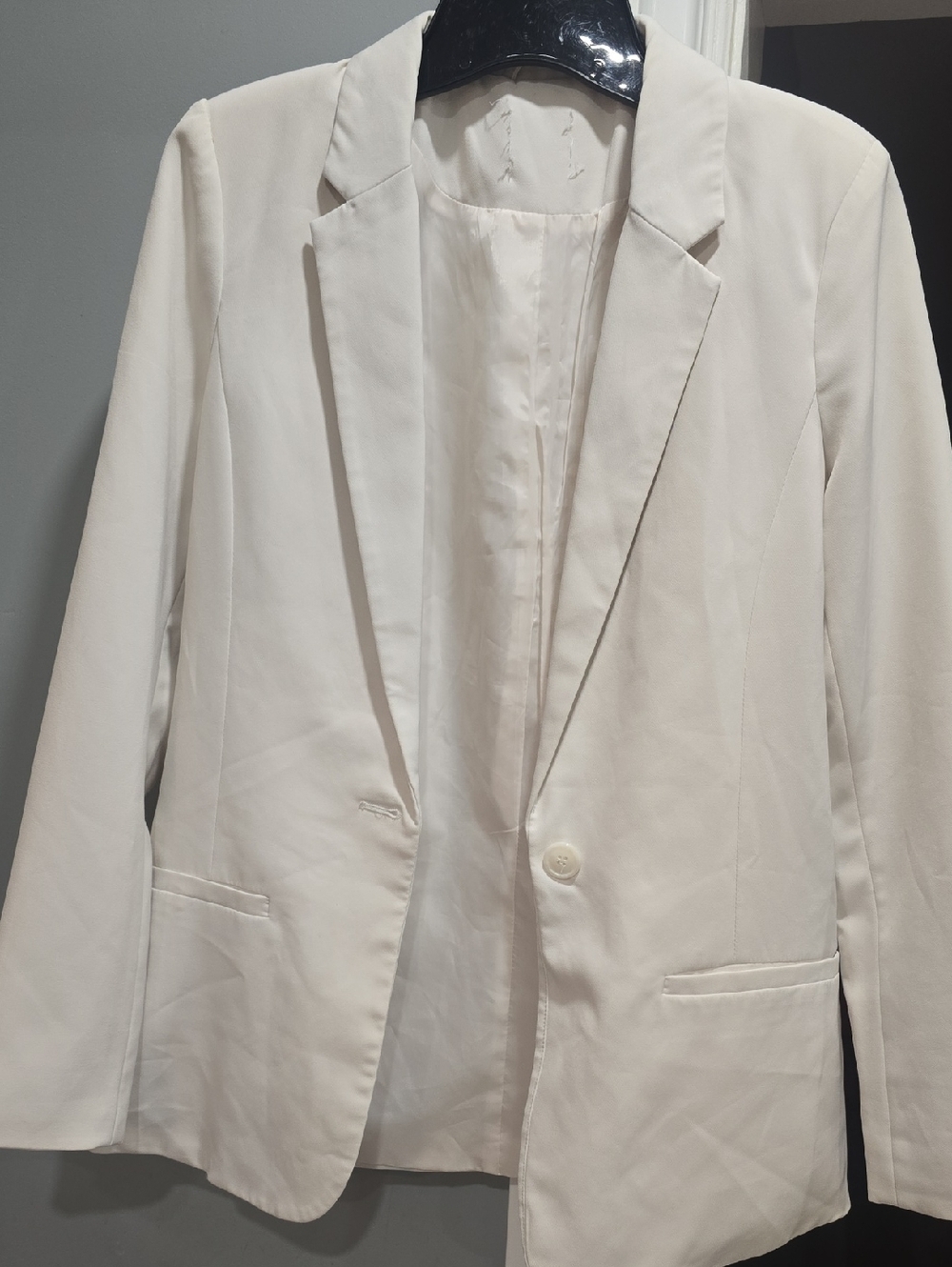 Classic Women's White Blazer Jacket
